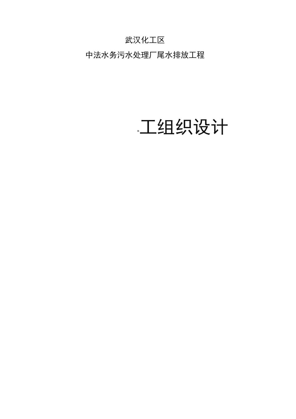 尾水排放工程施工设计方案_第1页