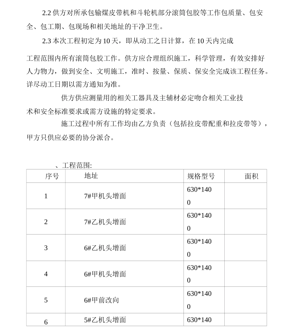 输煤系统滚筒包胶技术要求_第2页