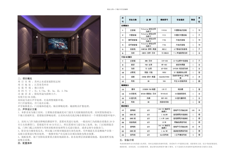 THX影院设计标准和THX声学装修标准_第1页