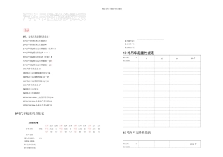 tt汽车吊性能表