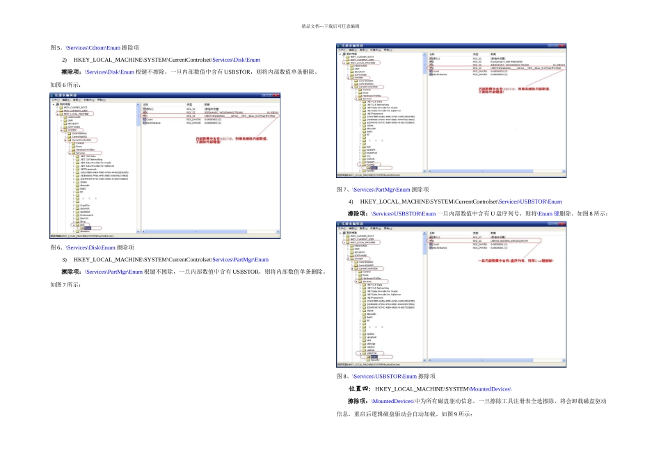 U盘使用记录注册表位置及擦除项QX_第3页