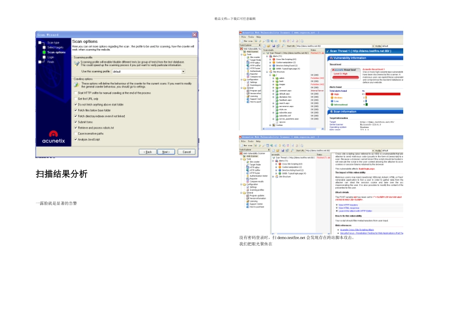 WEB扫描工具Acunetixwebvulneralityscanner使用说明_第2页