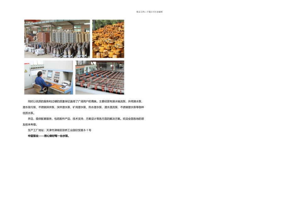 WQAS切割式污水污物潜水电泵介绍_第2页