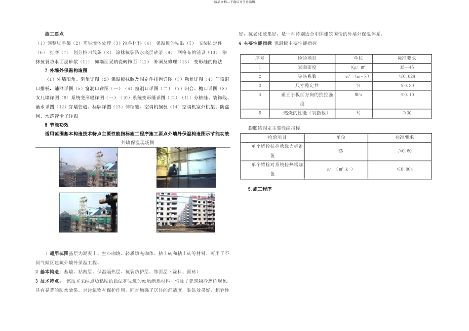 xps挤塑聚苯板外墙保温系统施工工艺_第1页
