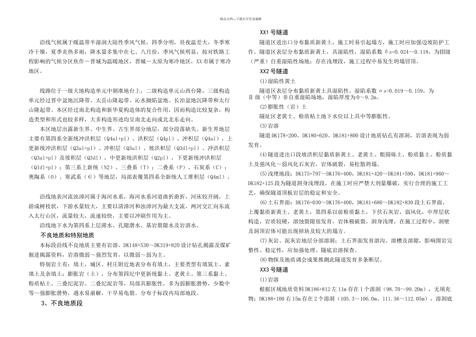 XX高速铁路隧道不良地质专项施工方案_第2页