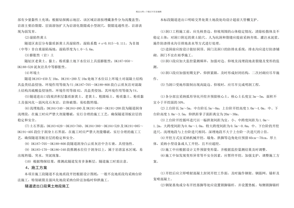 XX高速铁路隧道不良地质专项施工方案_第3页