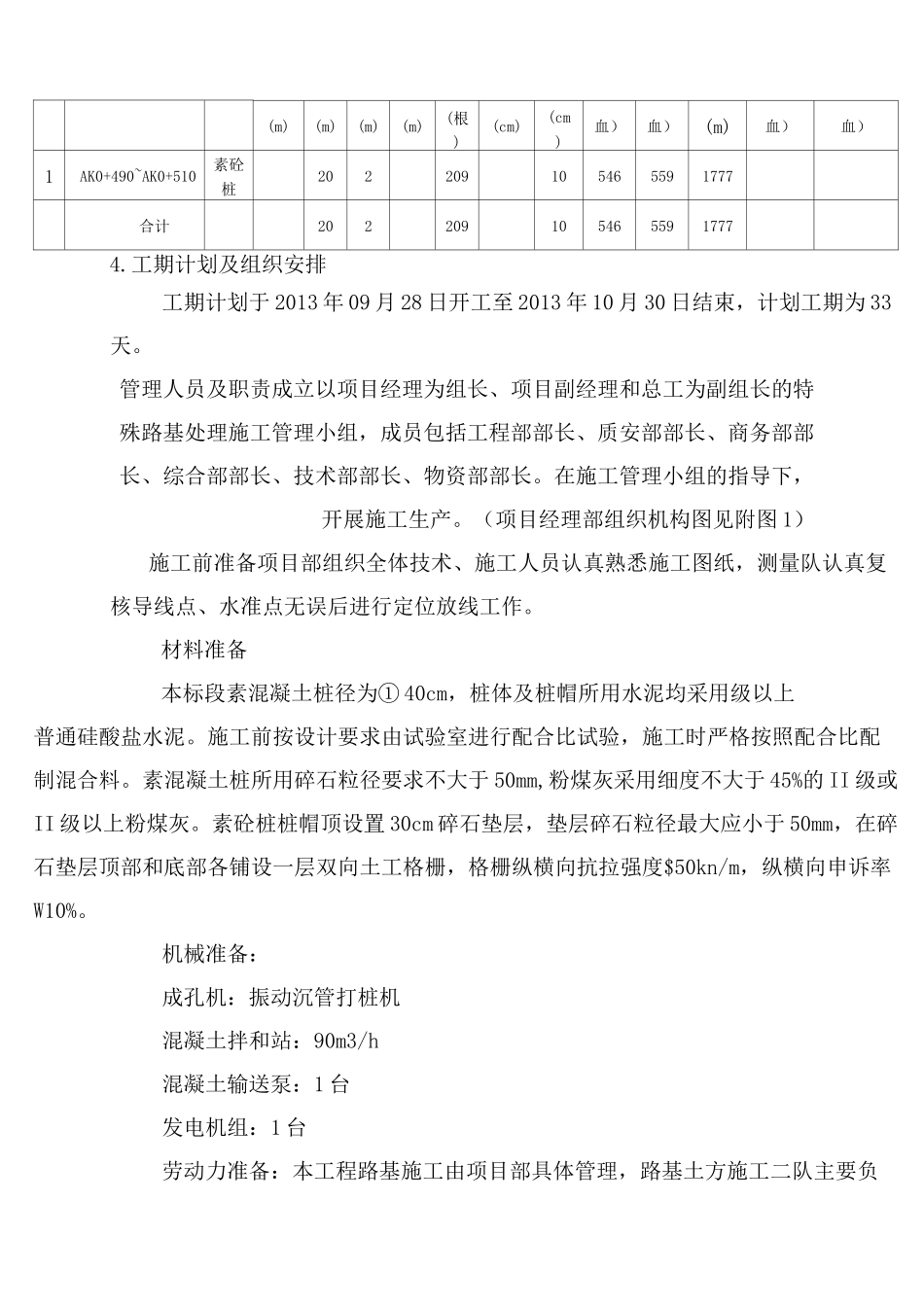 素混凝土桩施工技术方案_第3页