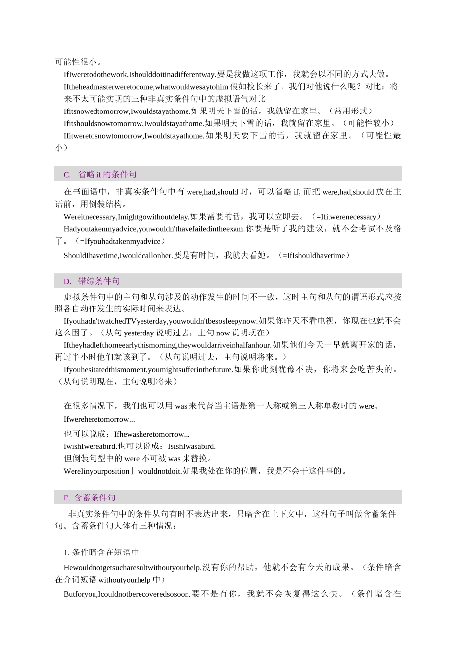 高考语法虚拟语气_第3页
