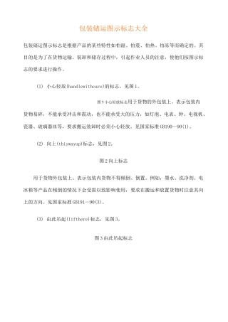 包装储运图示标志 