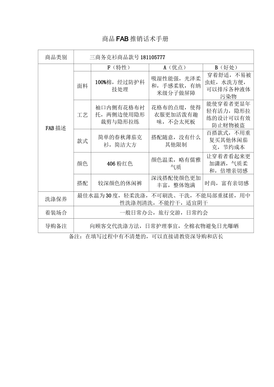 商品FAB介绍示例_第1页