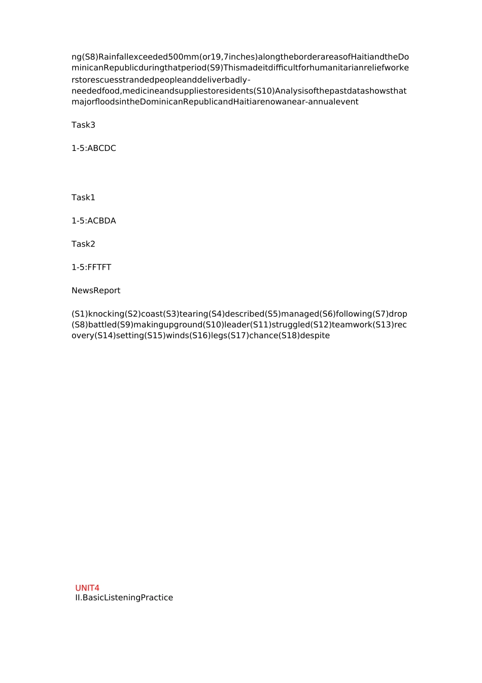 新视野大学英语 4 视听说教程纯答案版_第3页