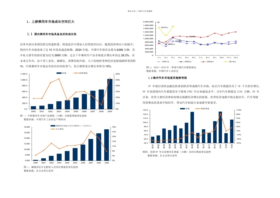 一传统汽车零部件业务分析_第1页