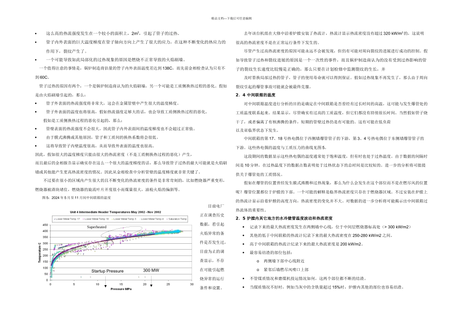 一台MW超临界燃煤机组水冷壁管破裂原因探讨及解决对策_第3页