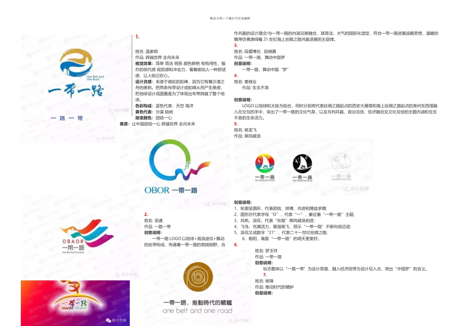 一带一路logo展示与释义部分_第1页