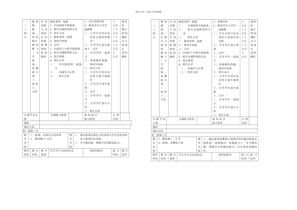 一年级体育教学设计_第2页
