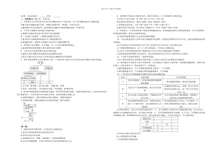 一篇生命科学综合测试卷