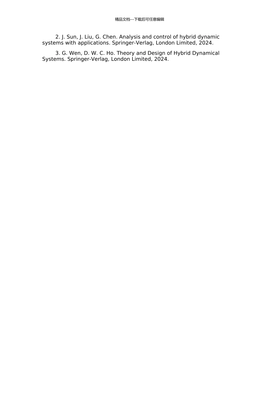 一类混杂动态系统分析与控制的开题报告_第2页
