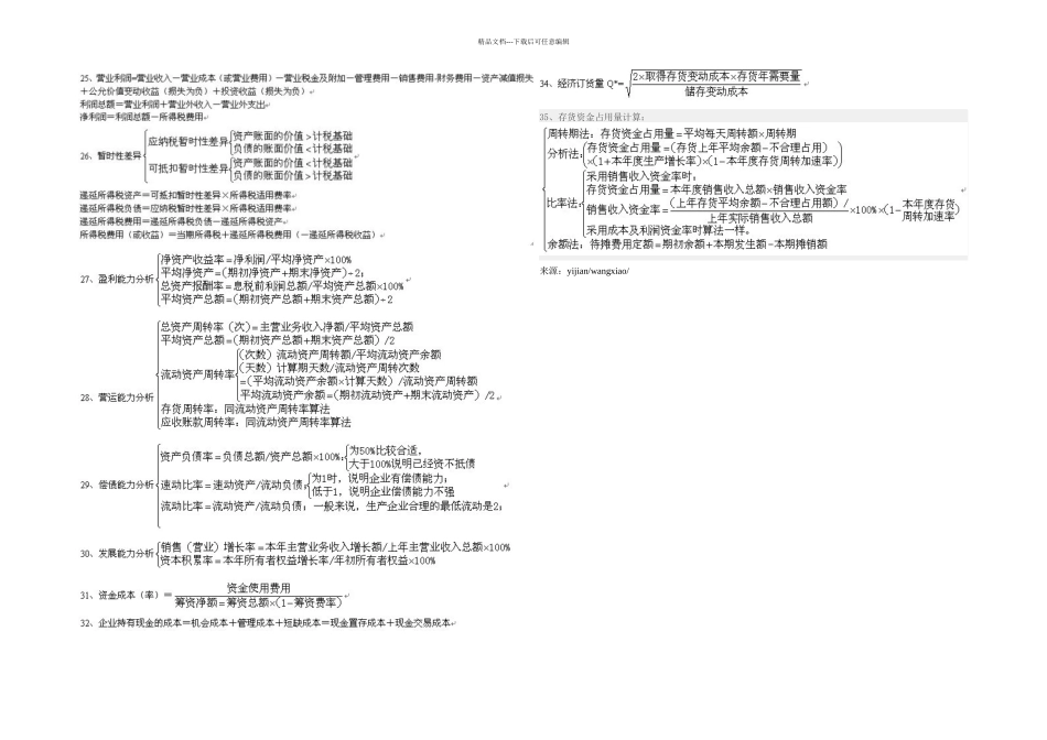 一级建造师工程经济必备公式整理_第2页