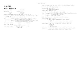 一级建造师市政实务知识点总结完整