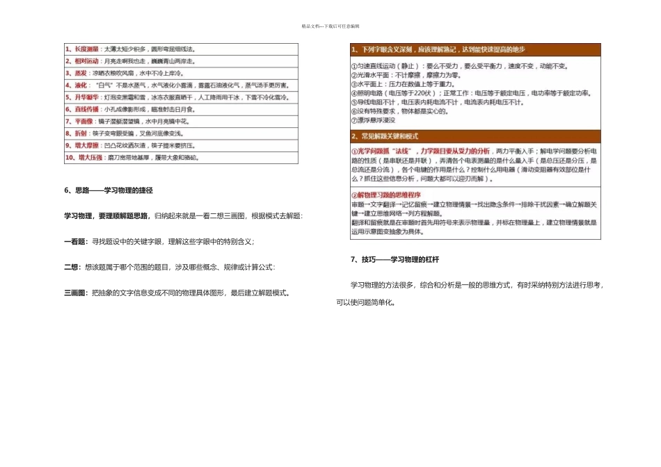 七大绝招学好初中物理_第3页