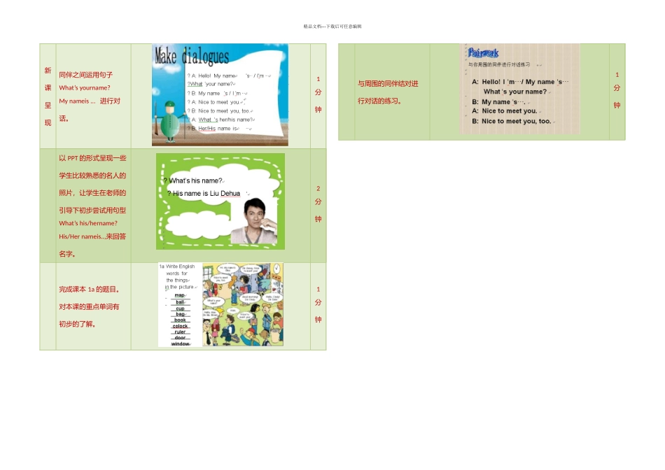 七年级UnitMynamesGina微课设计_第2页