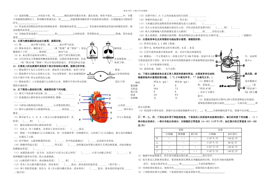 七年级生物下册识图题_第2页