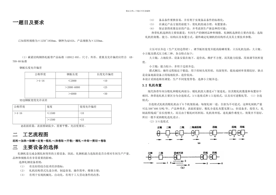 万吨热连轧轧制规程设计_第2页