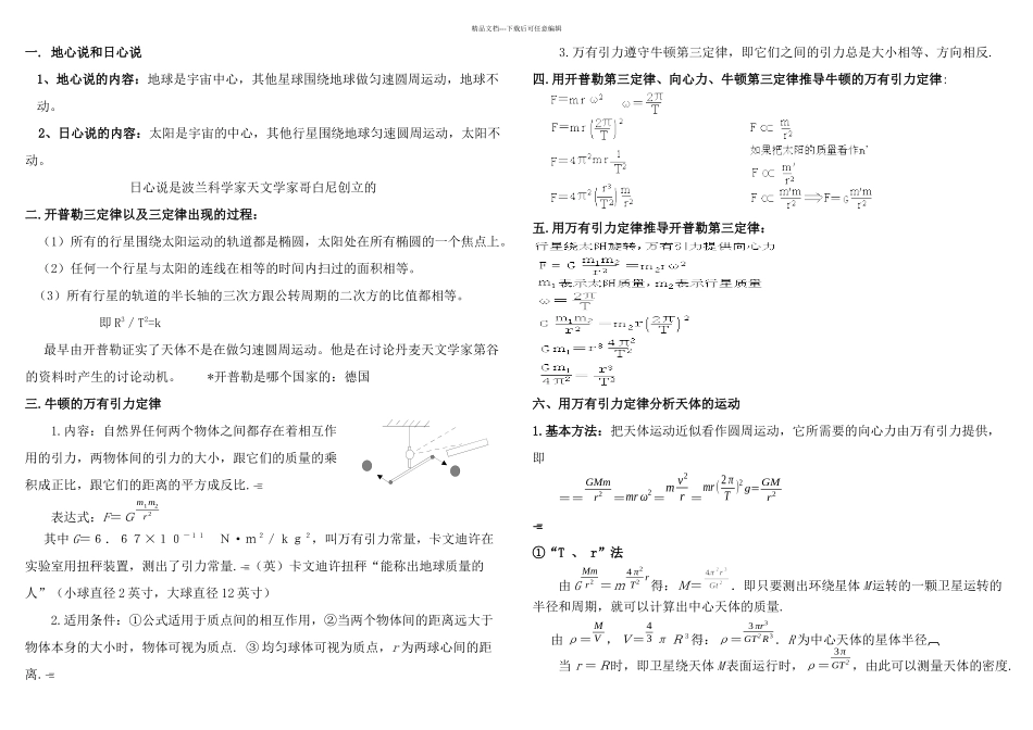 万有引力定律人造卫星_第1页