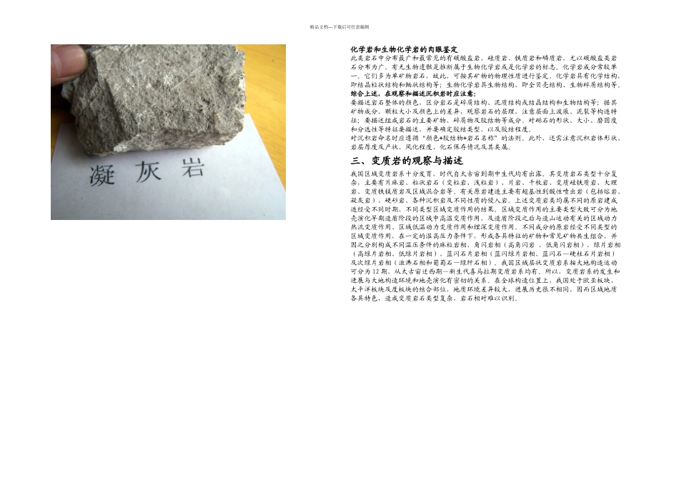 三大岩类岩性描述_第3页