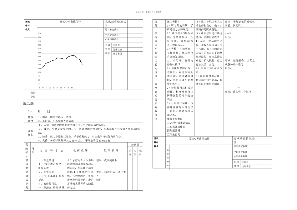 三年级二学期体育与健康教学计划_第2页