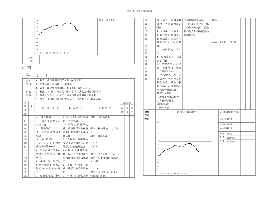 三年级二学期体育与健康教学计划_第3页