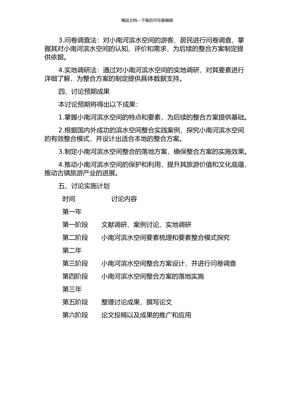 三河古镇小南河滨水空间要素整合研究的开题报告_第2页