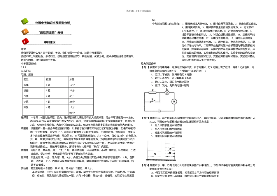 上海中考物理压轴题解析讲座_第1页