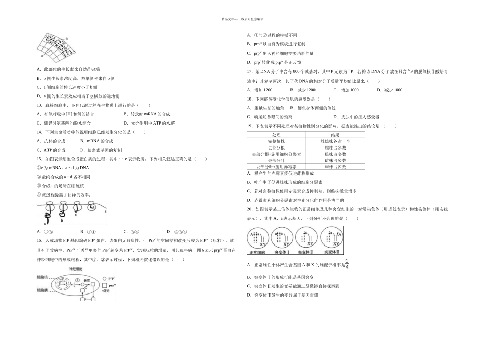 上海市浦东新区高考生物一模试卷_第2页