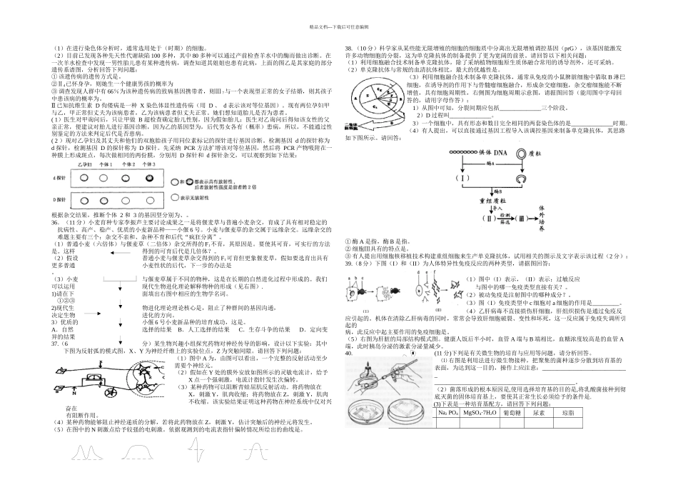 上海徐汇区一学期高三学习能力诊断卷_第3页