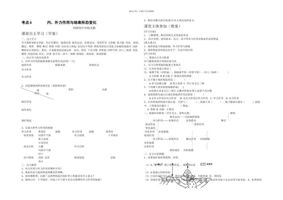 与地表形态靖江刘国钧中学陆克勤_第1页