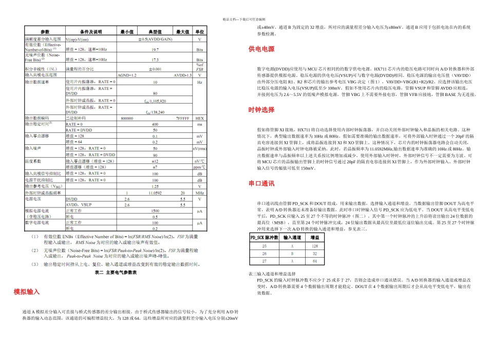 专用型高精位AD转换器芯片HX说明_第2页
