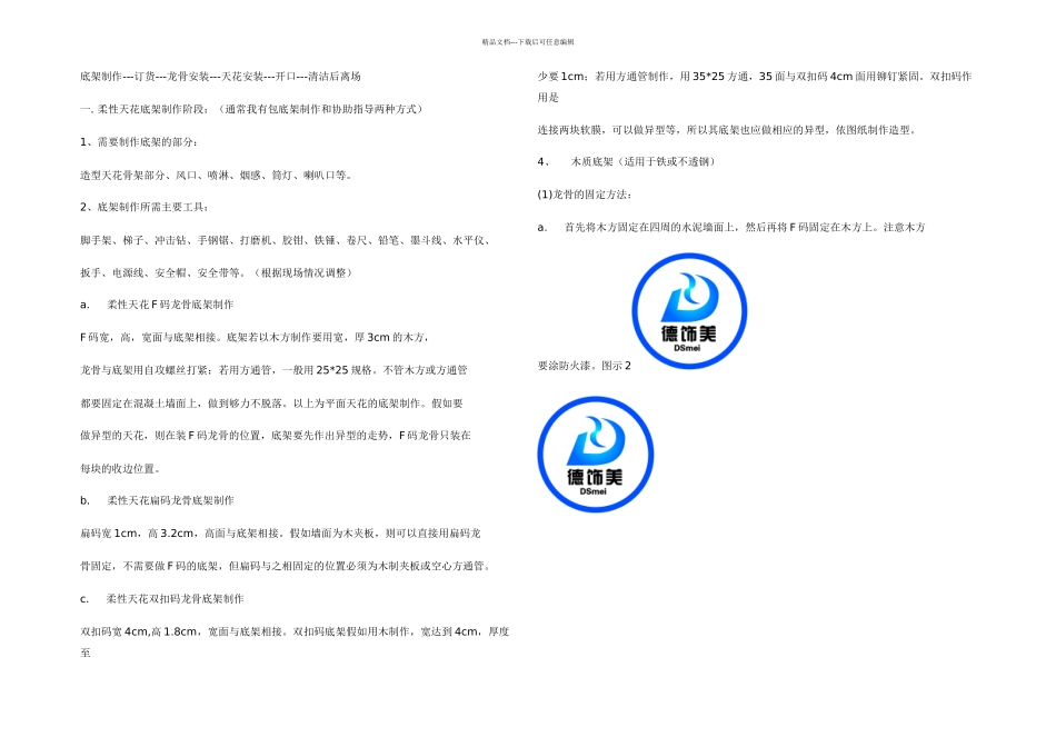 专题山东临沂软膜天花材料软膜天花吊顶施工工艺德饰美柔性天花安装技术图示日照拉蓬天花制作问问_第1页