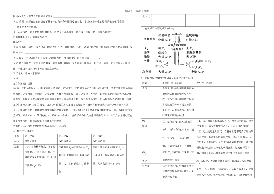 专题细胞代谢光合作用和细胞呼吸_第3页
