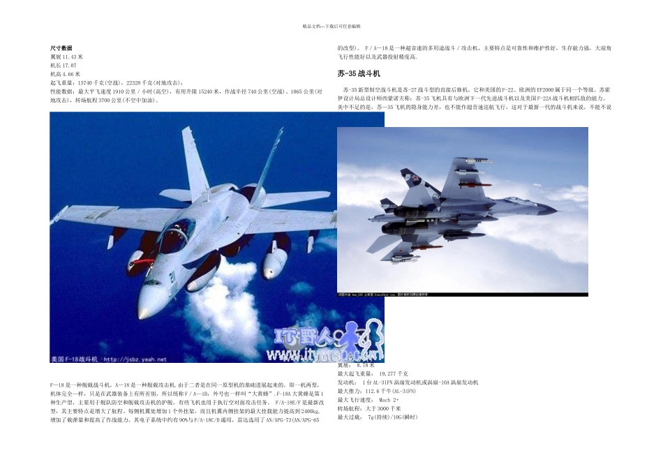 世界主流战斗机介绍_第3页