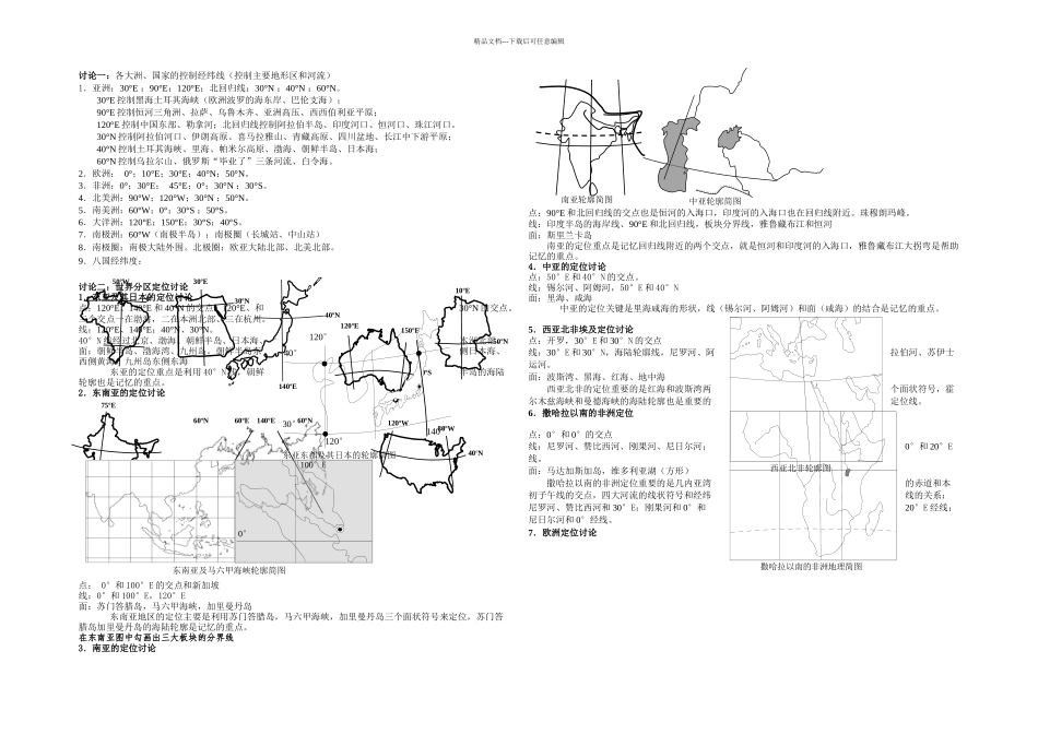世界地理区域定位高精晰图地理学习必备_第2页