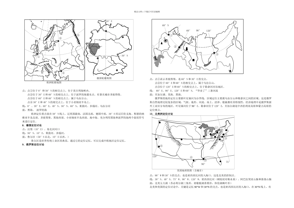 世界地理区域定位高精晰图地理学习必备_第3页