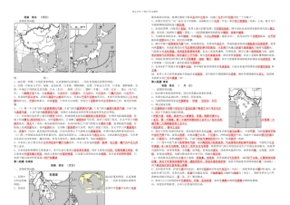 世界地理填图答案