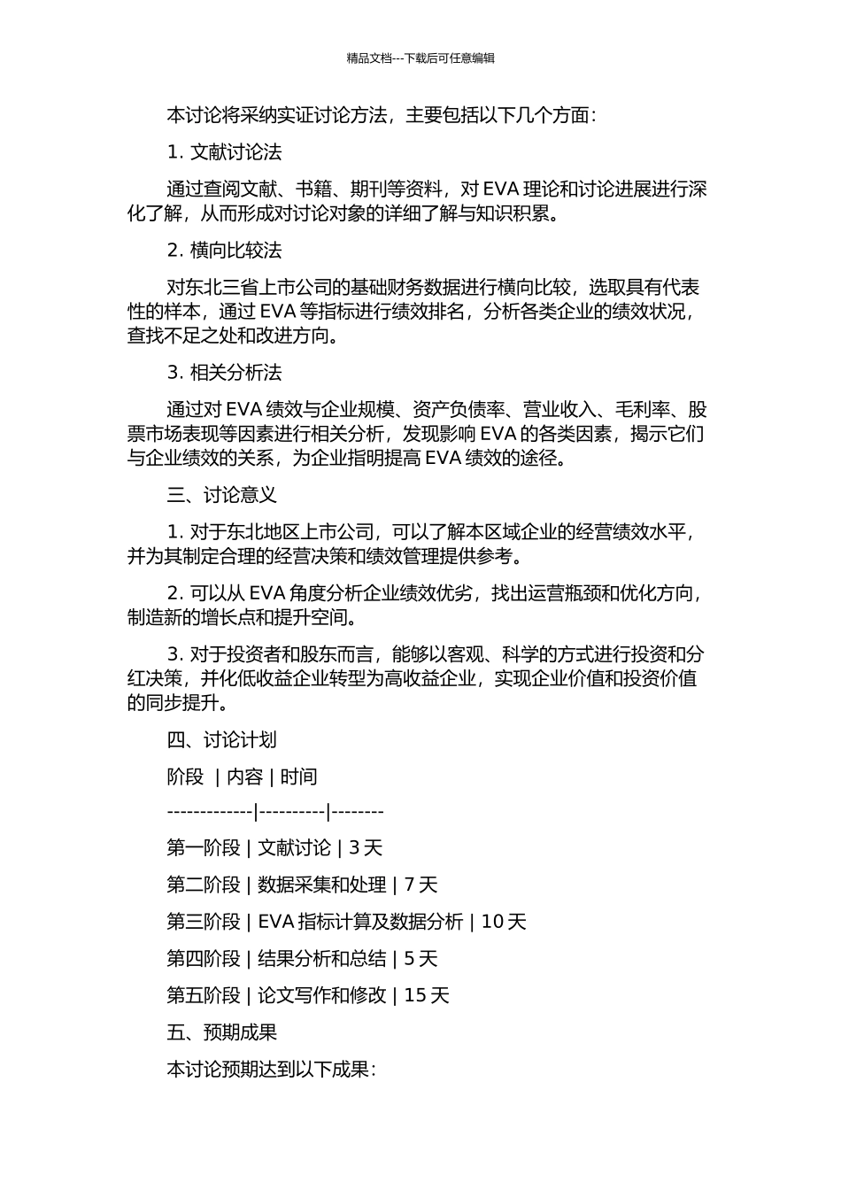 东北三省上市公司EVA绩效研究的开题报告_第2页