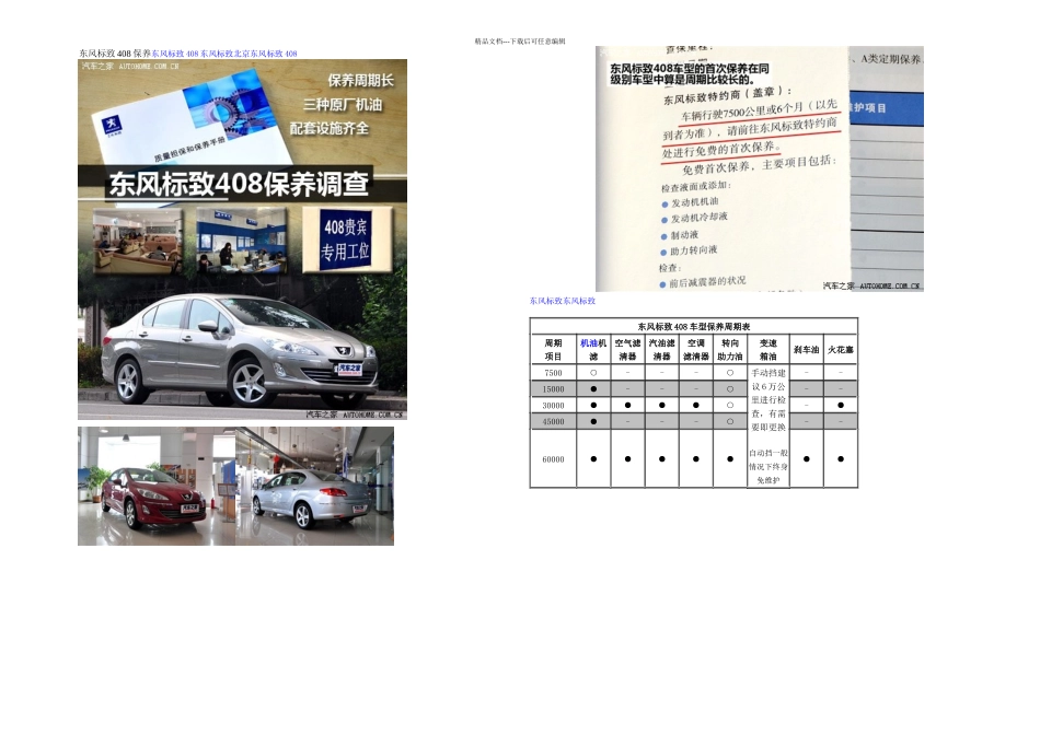 东风标致保养_第1页