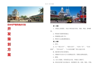 严颜风情步行街开发方案