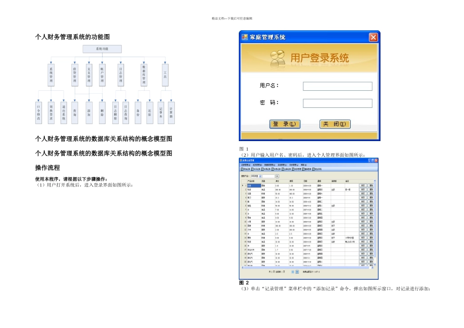 个人财务管理系统使用说明书_第3页