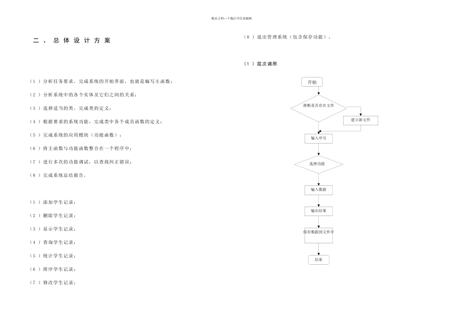 中南大学计算机课程设计学生成绩管理系统精讲_第2页