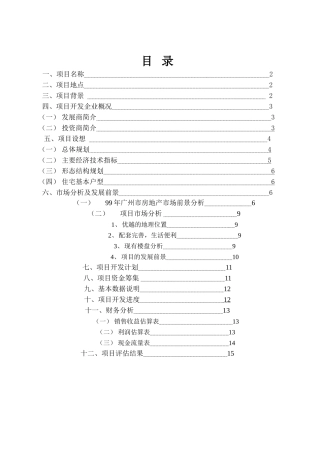 华南新城项目可行性研究报告
