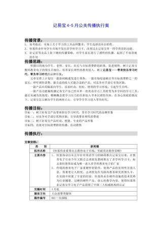 记易宝4-5月公关传播执行案